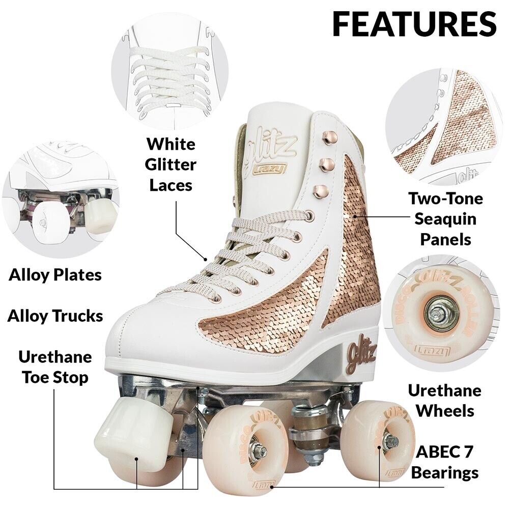 CRAZY GLITZ ROLLER SKATES