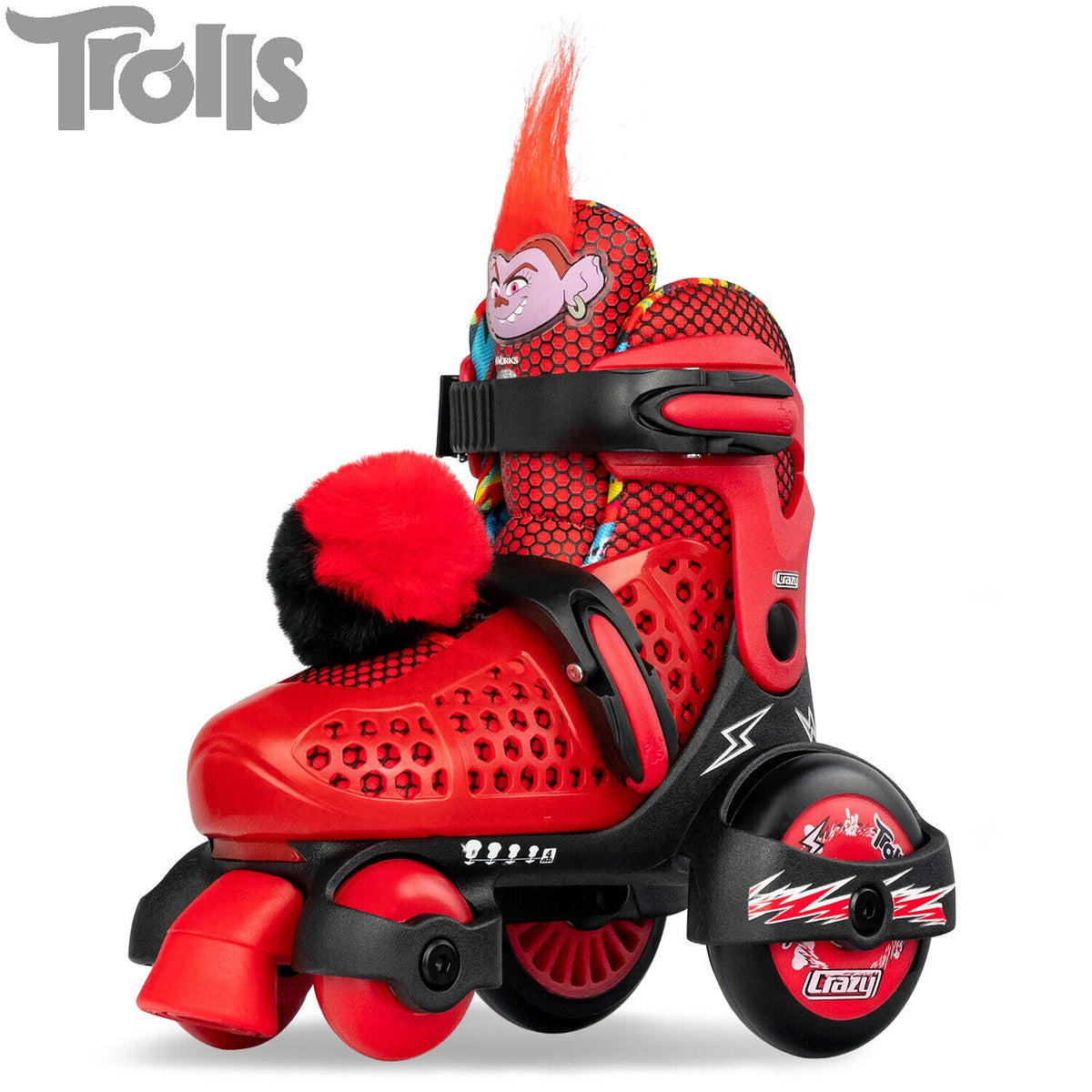 Crazy Trolls World Tour Klip Klop Adjustable Skates - WAS $129