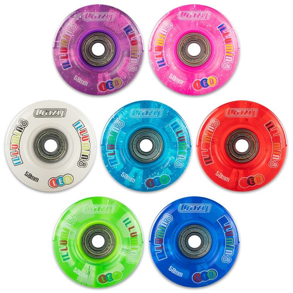 Illumin8 LED Light Up Wheels - Crazy Skate Co. - 2 wheels per pack