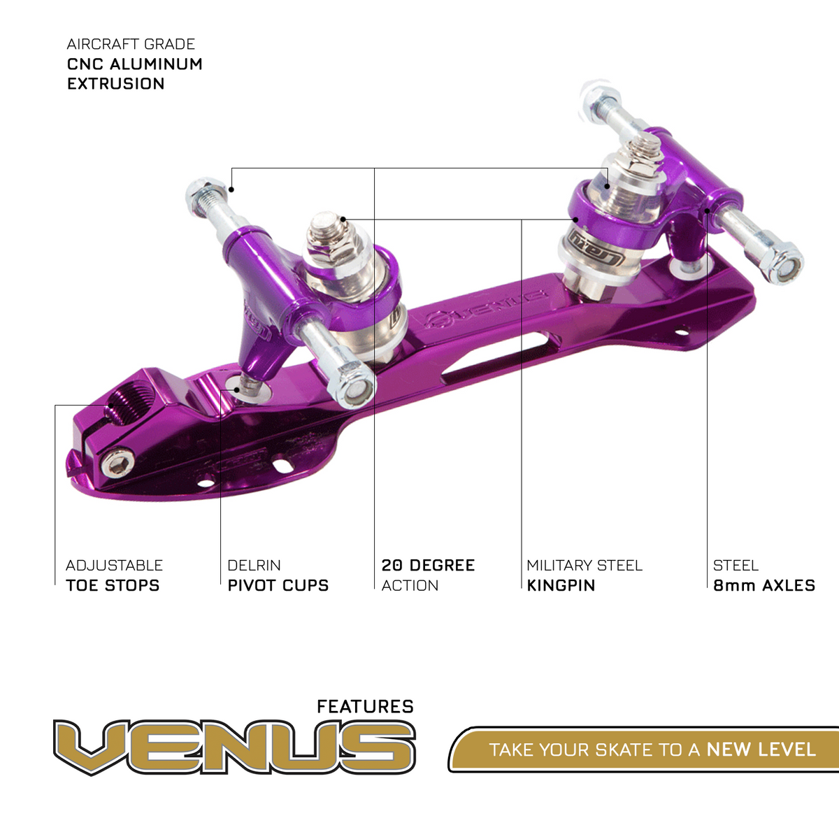 Crazy Skates Venus Plate - Roller