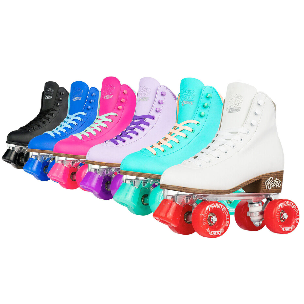 Crazy RETRO Roller Skates - Adult Sizes